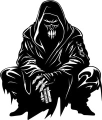 Deaths Legacy Reaper Weapon Vector Dread Reaper Combat Reaper Logo Design