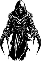 Shadow Strike Reaper with Weapons Icon Design Phantom Fury Combat Weapons Reaper Symbol