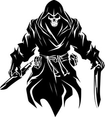 Reapers Arsenal Weapons Vector Logo Scourge Sentinel Combat Reaper Icon Design