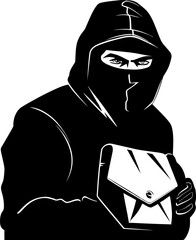 Thiefs Take Robber Vector Design Cunning Cargo Stolen Bag Icon Vector