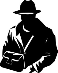 Thiefs Trove Robber Emblem Symbol Pilfered Prize Stolen Bag Vector Logo