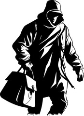 Thiefs Trove Robber Emblem Logo Cunning Cargo Stolen Bag Icon Emblem