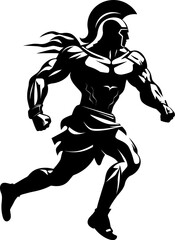 Velocity Vanguard Gladiator Sprint Vector Logo Rapid Runners Resolve Warrior Emblem Design