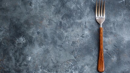 A fork on a gray background with the word "fork" written in red, AI