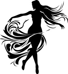 Divine Dance Dance Soul Symbol Euphoric Elegance Dancer Icon Design