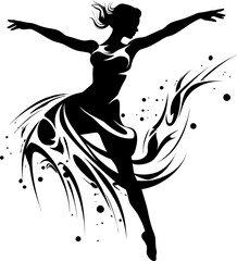 Blissful Beats Soul of Dance Logo Ethereal Evolution Vector Emblem Icon