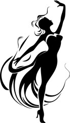 Seraphic Steps Soul Icon Celestial Harmony Vector Logo
