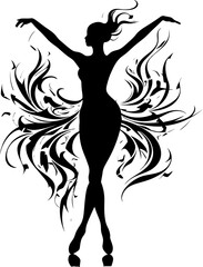 Melodic Motion Dance Icon Design Whirling Wonder Soul Dancer Logo