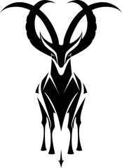 Graceful Grazer Vector Oryx Logo Dune Dynasty Emblematic Oryx Symbol