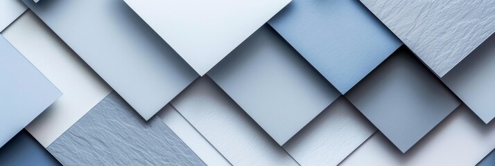 A close up of a blue and white patterned wall, AI