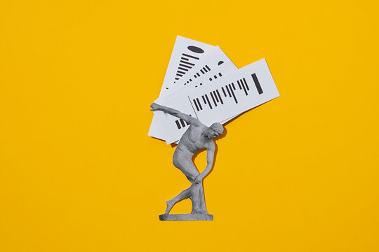 Receipts hard work concept