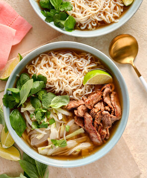 Asian style beef and noodles.