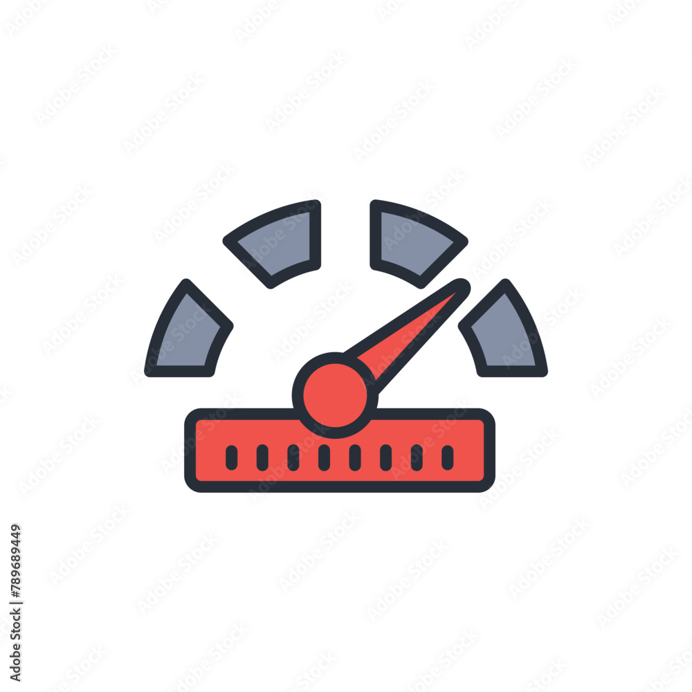 Poster printindicator icon. vector.editable stroke.linear style sign for use web design,logo.symbol illustr