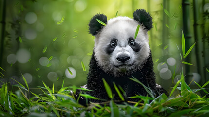 Lovely panda. complete figure