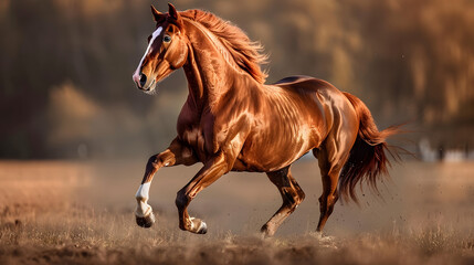 Magnificent horse. full body
