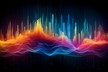 Sound waves modern sound equalizer. Radio wave icons. Volume level symbols. Music frequency. Abstract digital equalizers for music application