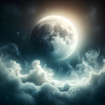 earth and moon