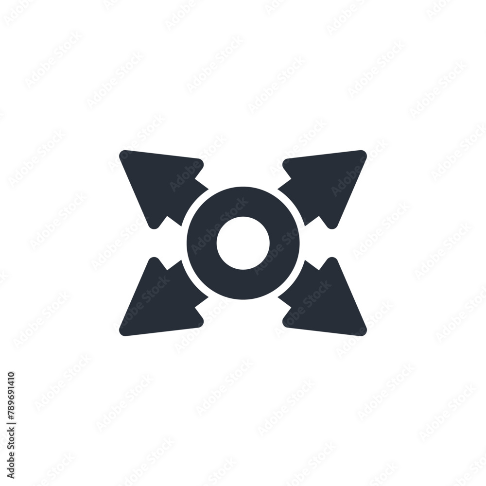 Poster move icon. vector.editable stroke.linear style sign for use web design,logo.symbol illustration.