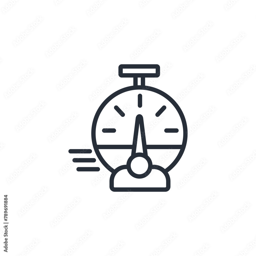 Poster quick icon. vector.editable stroke.linear style sign for use web design,logo.symbol illustration.