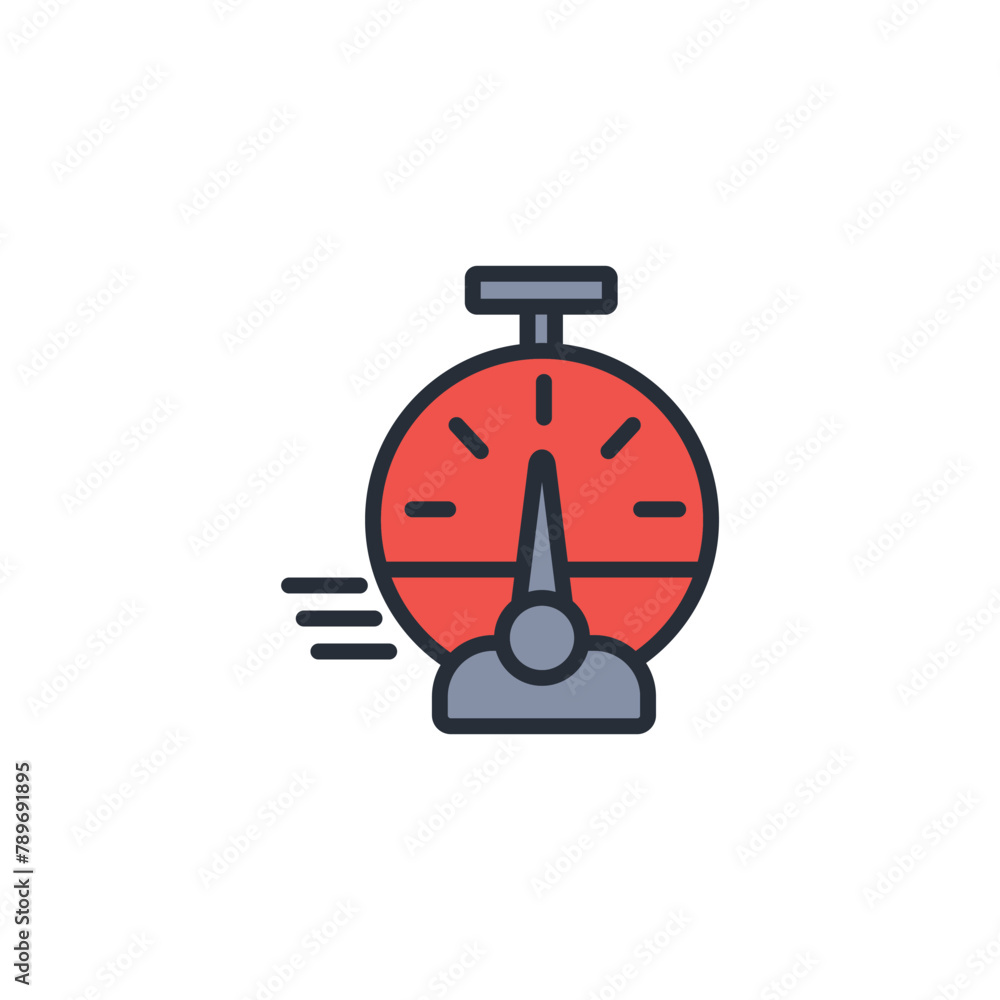 Poster quick icon. vector.editable stroke.linear style sign for use web design,logo.symbol illustration.