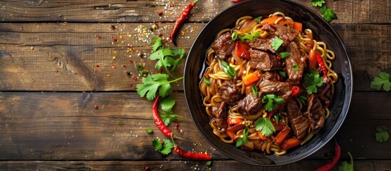 Delicious Beef and Vegetable Noodle Bowl