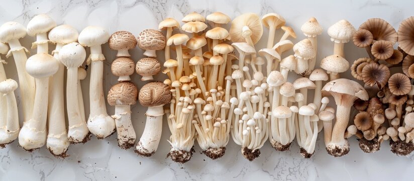 Diverse Array of Mushrooms