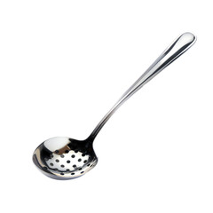 Slotted spoon on isolated white background