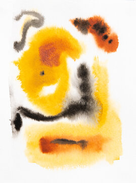 Watercolor abstract painting