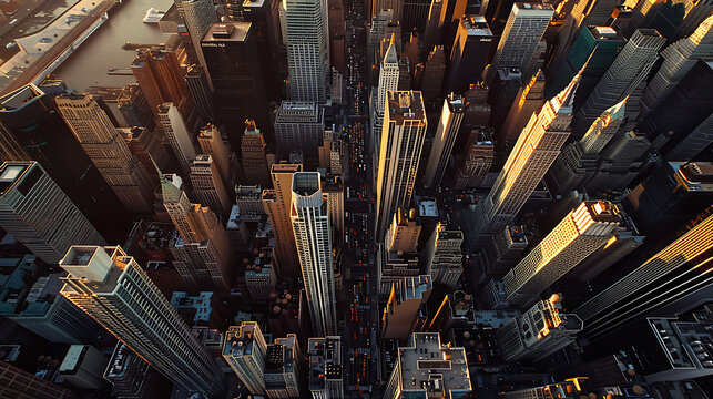 A mesmerizing image showcasing the iconic skyline and bustling streets of New York City.