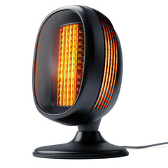 Space heater on isolated white background