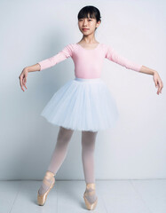 Naklejka premium バレエを踊る女の子