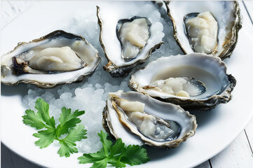 Oysters are exquisite seafood delicacies, creamy with a taste of the sea, juicy and aromatic, perfectly complementing any culinary adventure.