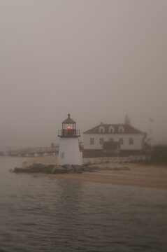 Brant Lighthouse in the Fog