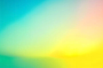 Blurred Smooth Abstract Gradient Background. Blue Green Yellow