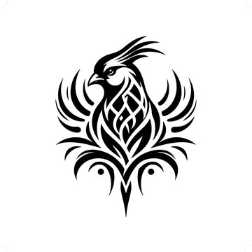 recommend clip art: pheasant; chicken in modern tribal tattoo, abstract line art of animals, minimalist contour. Vector
