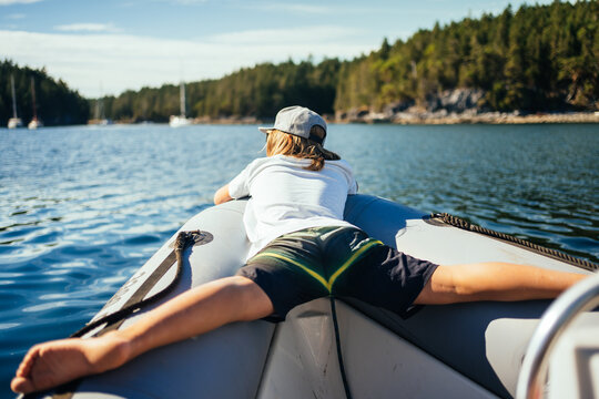 chilling on a zodiac