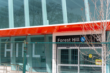 Fototapeta premium Eglinton Crosstown (Line 5) station Forest Hill LRT Station located at 1184 Eglinton Avenue West in Toronto, Canada