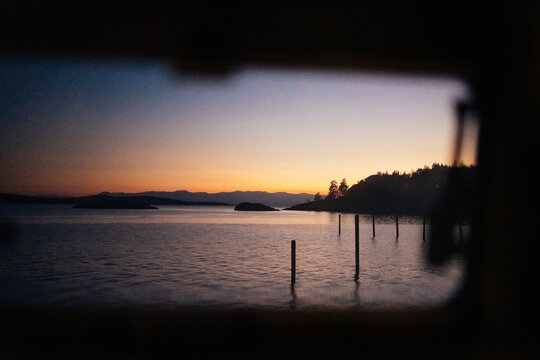 Fototapeta camper van morning view