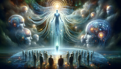 Omniscient AI Deity: Controlling Human Thought and Knowledge from a Towering Digital Throne