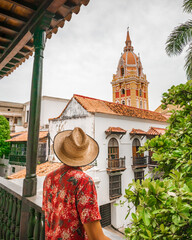 tourist in cartagena de indias colombia