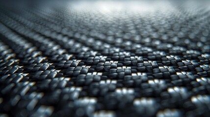 Fototapeta premium 精密な工業素材カーボンファイバー織のテクスチャ背景