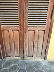 old door in Phnom Penh Cambodia