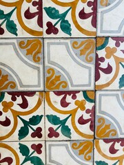 colorful tiles - travel texture in Cambodia