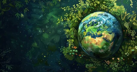 Art Illustration Celebrate Earth day