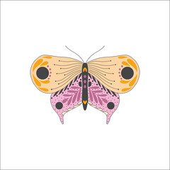 Butterfly Majesty. Colorful Abstract Vector Illustration