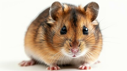 standing hamster isolated on transparent background cutout