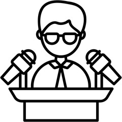 Press Conference Icon