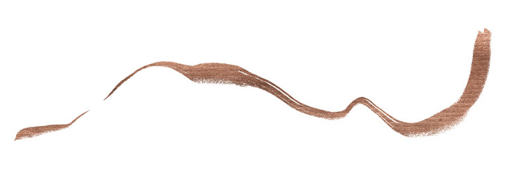 Png brown brush stroke line, transparent background