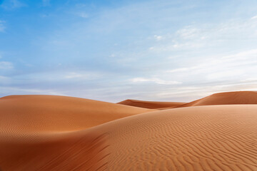 Wahiba Sands desert dunes in Oman