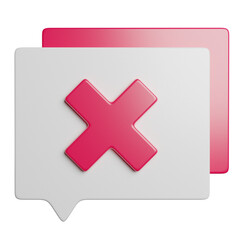 Obraz premium Decilined Chatting Feedback